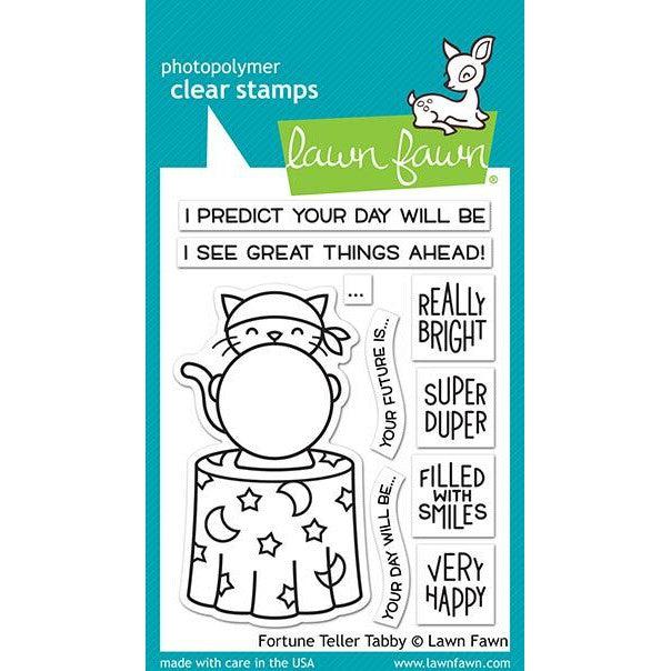 Lawn Fawn - Clear Stamps - Fortune Teller Tabby-ScrapbookPal