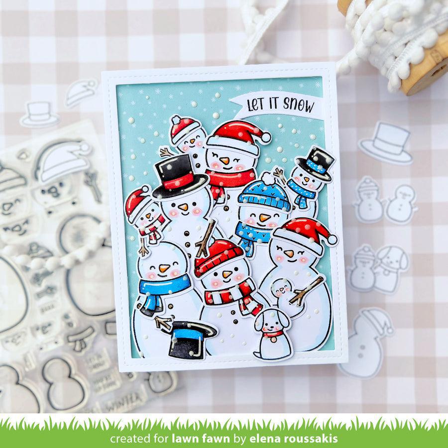 Lawn Fawn - Clear Stamps - Frosty Family Add-On-ScrapbookPal