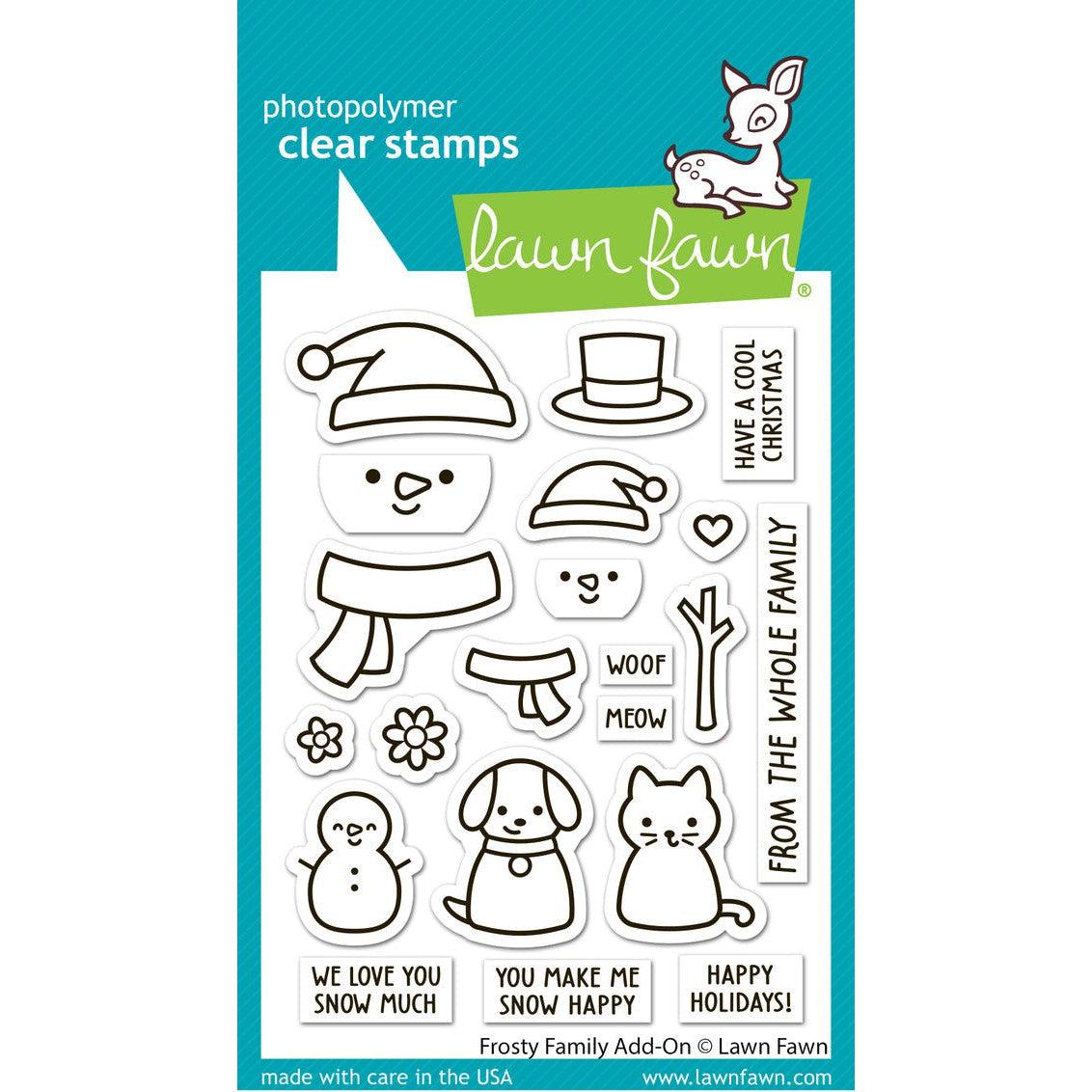 Lawn Fawn - Clear Stamps - Frosty Family Add-On-ScrapbookPal