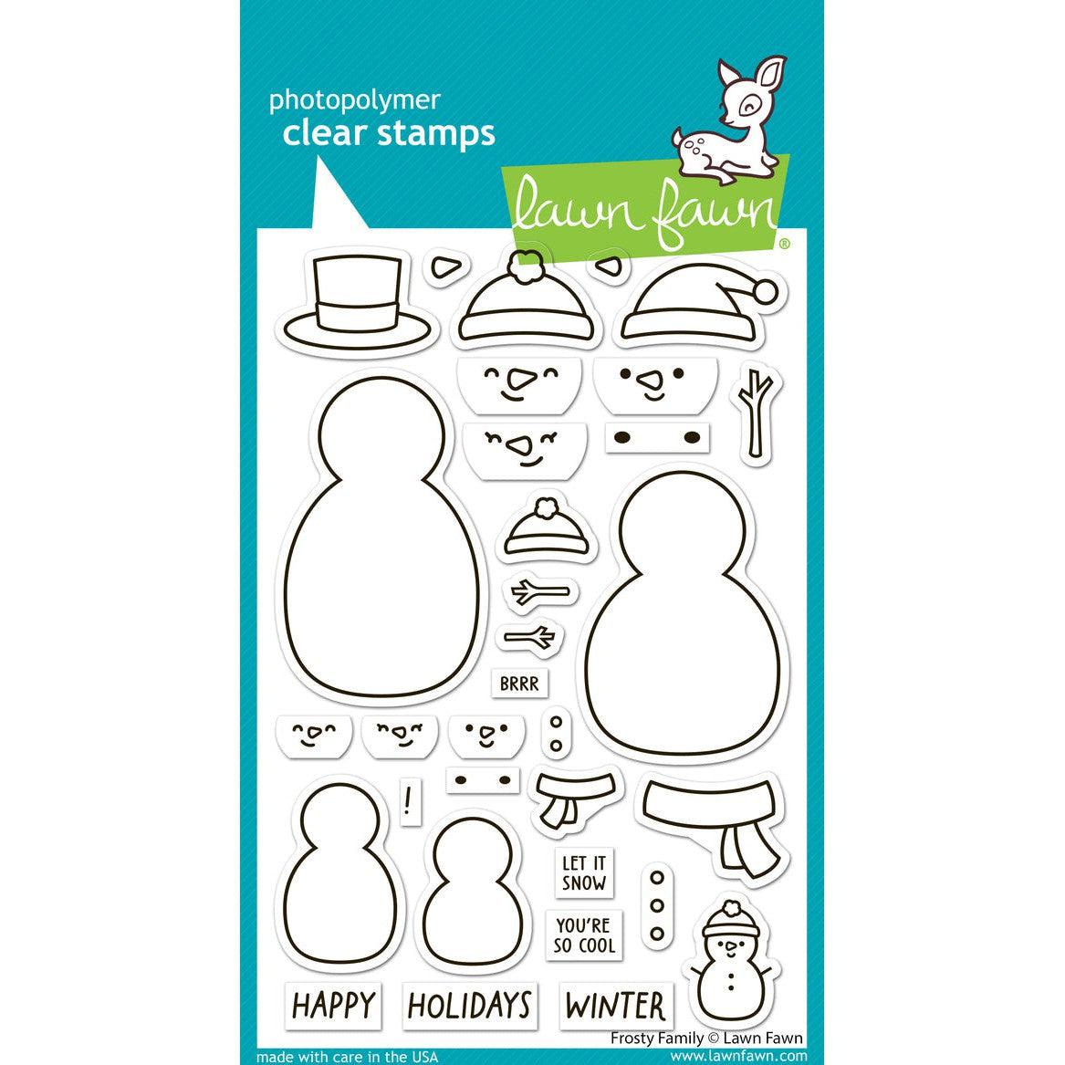 Lawn Fawn - Clear Stamps - Frosty Family-ScrapbookPal