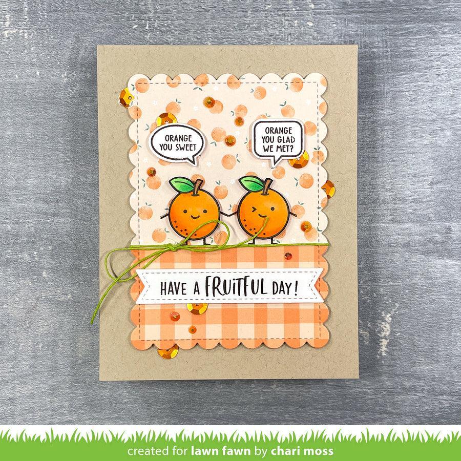 Lawn Fawn - Coloring Stencils - Fruitful Friends-ScrapbookPal
