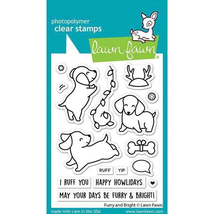 Lawn Fawn - Clear Stamps - Furry And Bright-ScrapbookPal