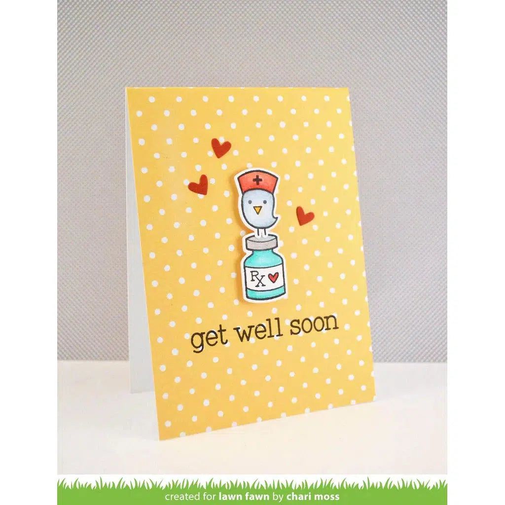 Lawn Fawn - Clear Stamps - Get Well Soon-ScrapbookPal