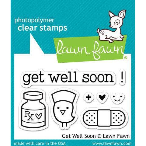 Lawn Fawn - Clear Stamps - Get Well Soon-ScrapbookPal