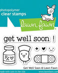 Lawn Fawn - Clear Stamps - Get Well Soon-ScrapbookPal