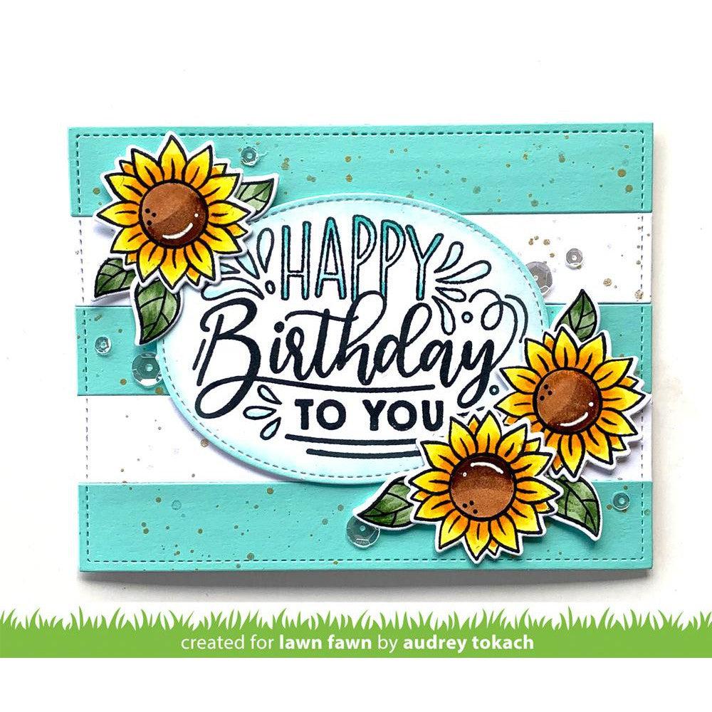 Lawn Fawn - Clear Stamps - Giant Birthday Messages-ScrapbookPal