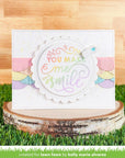 Lawn Fawn - Clear Stamps - Give It A Whirl Messages: Friends-ScrapbookPal