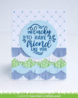 Lawn Fawn - Clear Stamps - Give It A Whirl Messages: Friends-ScrapbookPal