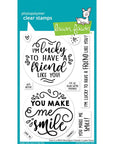 Lawn Fawn - Clear Stamps - Give It A Whirl Messages: Friends-ScrapbookPal