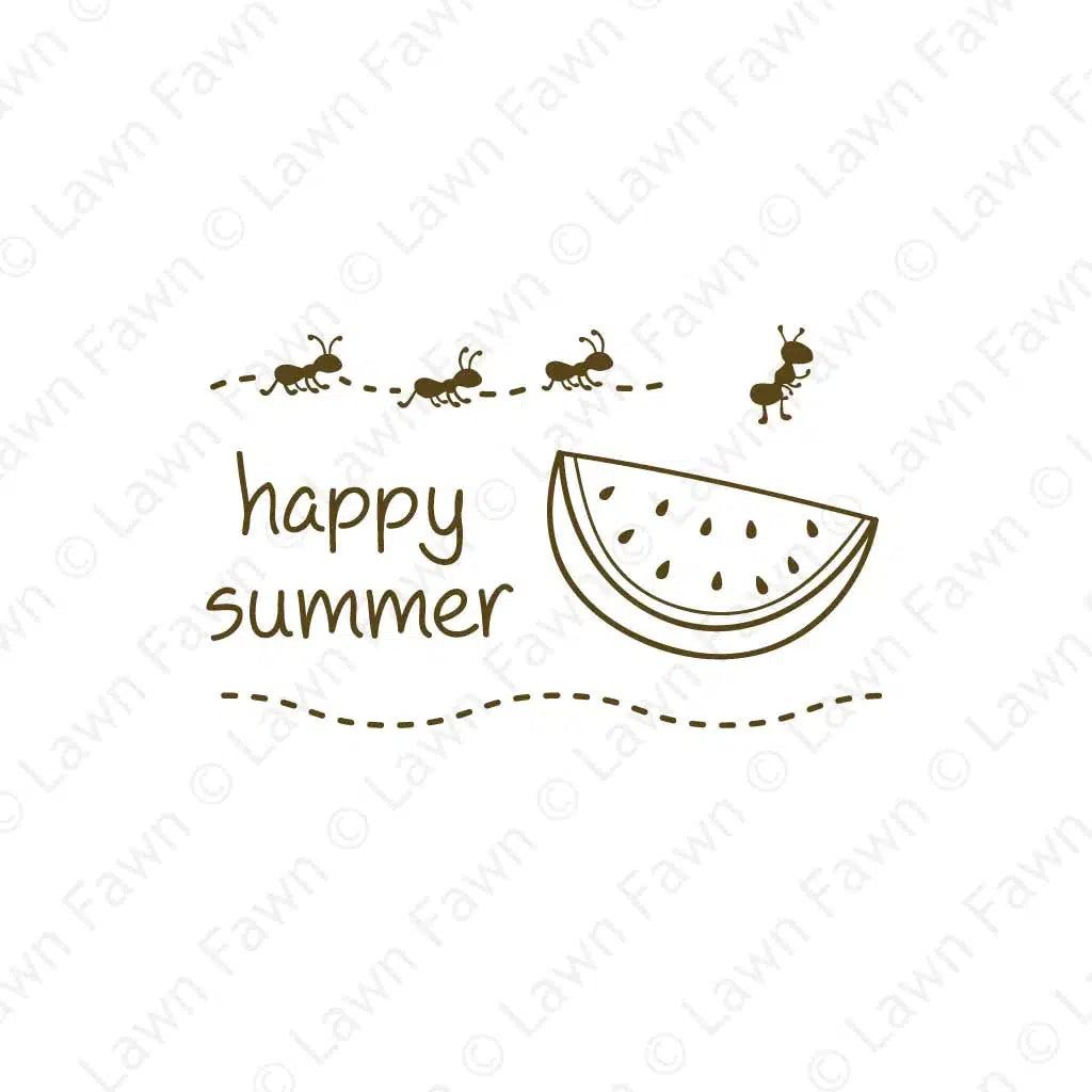 Lawn Fawn - Clear Stamps - Happy Summer-ScrapbookPal