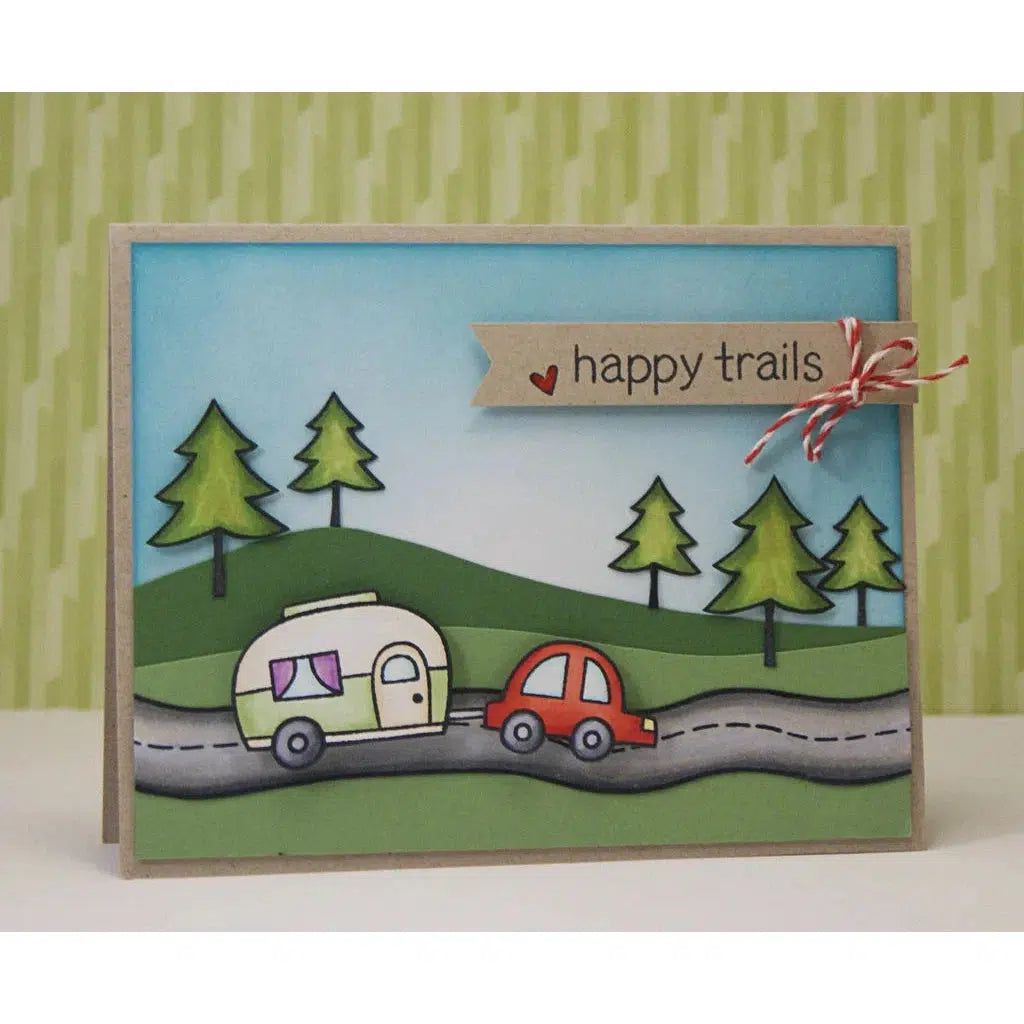 Lawn Fawn - Clear Stamps - Happy Trails-ScrapbookPal