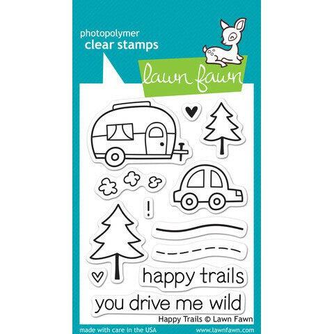 Lawn Fawn - Clear Stamps - Happy Trails-ScrapbookPal