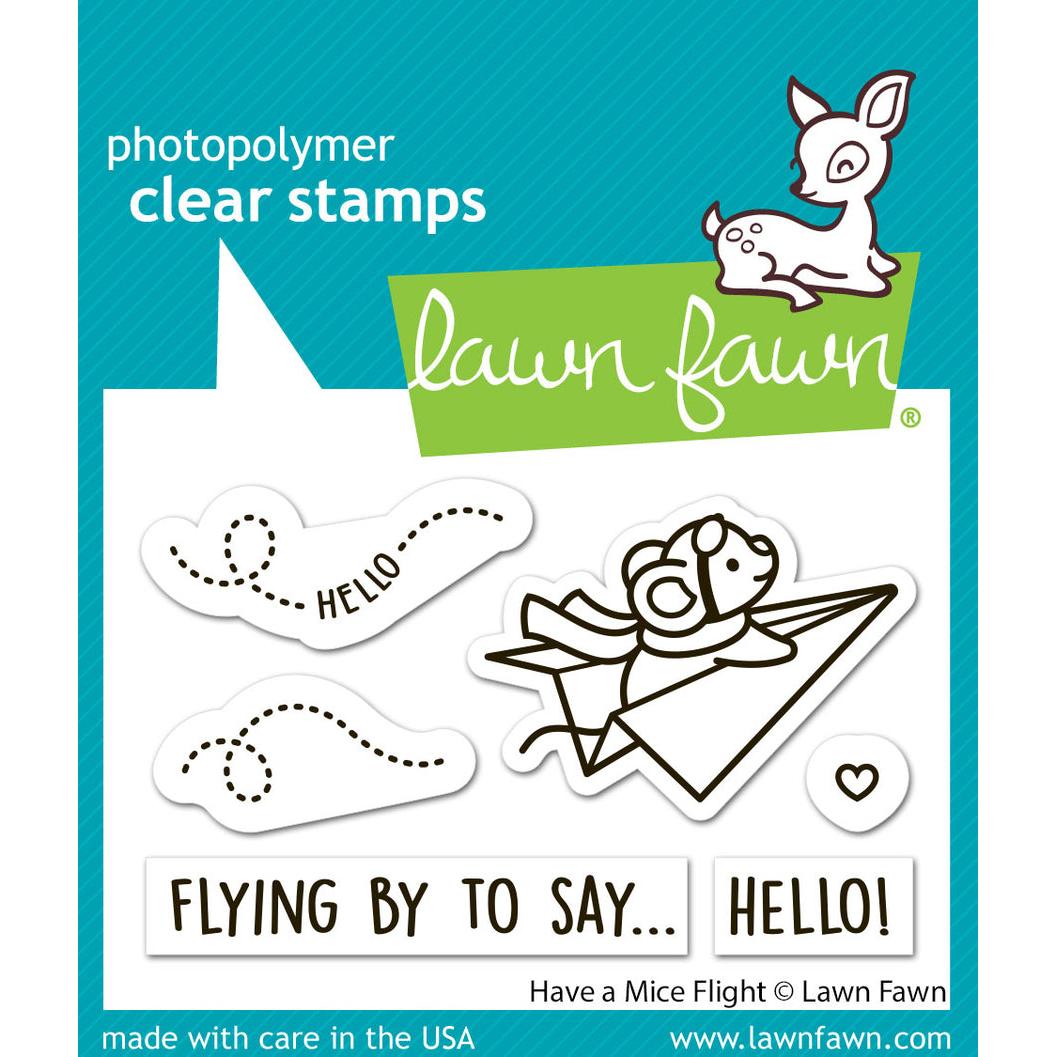 Lawn Fawn - Clear Stamps - Have A Mice Flight-ScrapbookPal