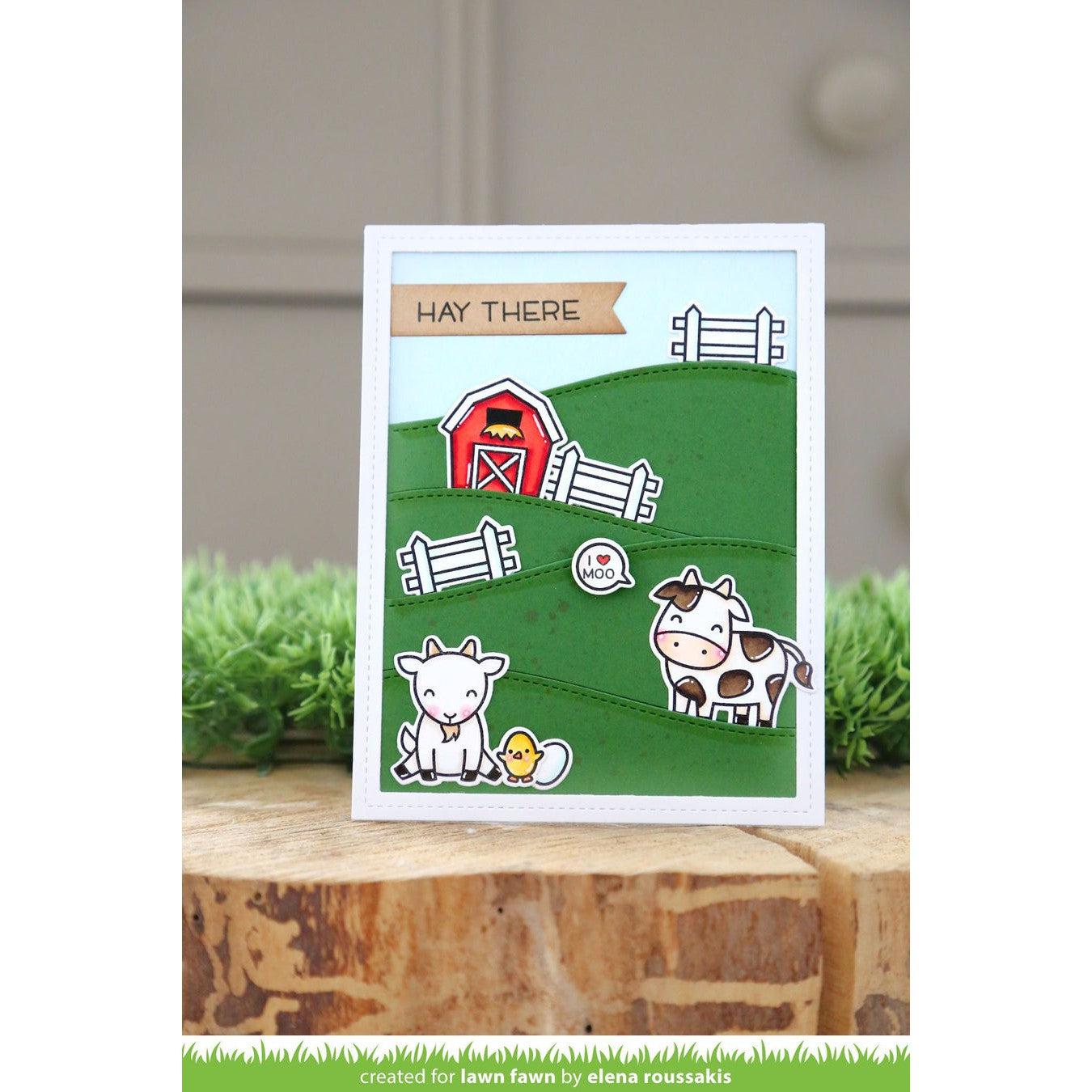 Lawn Fawn - Clear Stamps - Hay There-ScrapbookPal