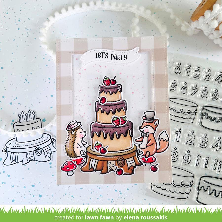 Lawn Fawn - Clear Stamps - Henry&#39;s Build-A-Sentiment: Birthday-ScrapbookPal
