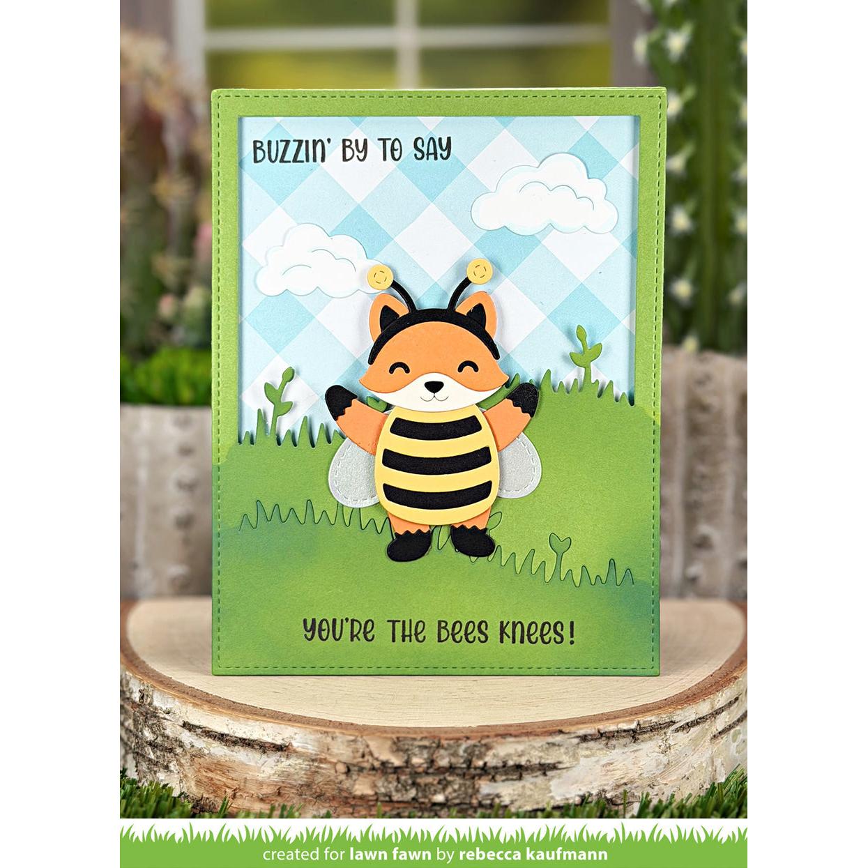 Lawn Fawn - Clear Stamps - Henry's Build-A-Sentiment: Honey Bee-ScrapbookPal