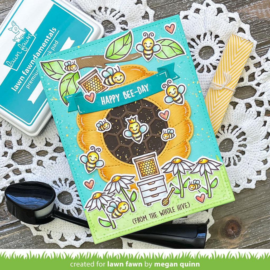 Lawn Fawn - Clear Stamps - Hive Five-ScrapbookPal