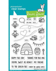 Lawn Fawn - Clear Stamps - Hive Five-ScrapbookPal