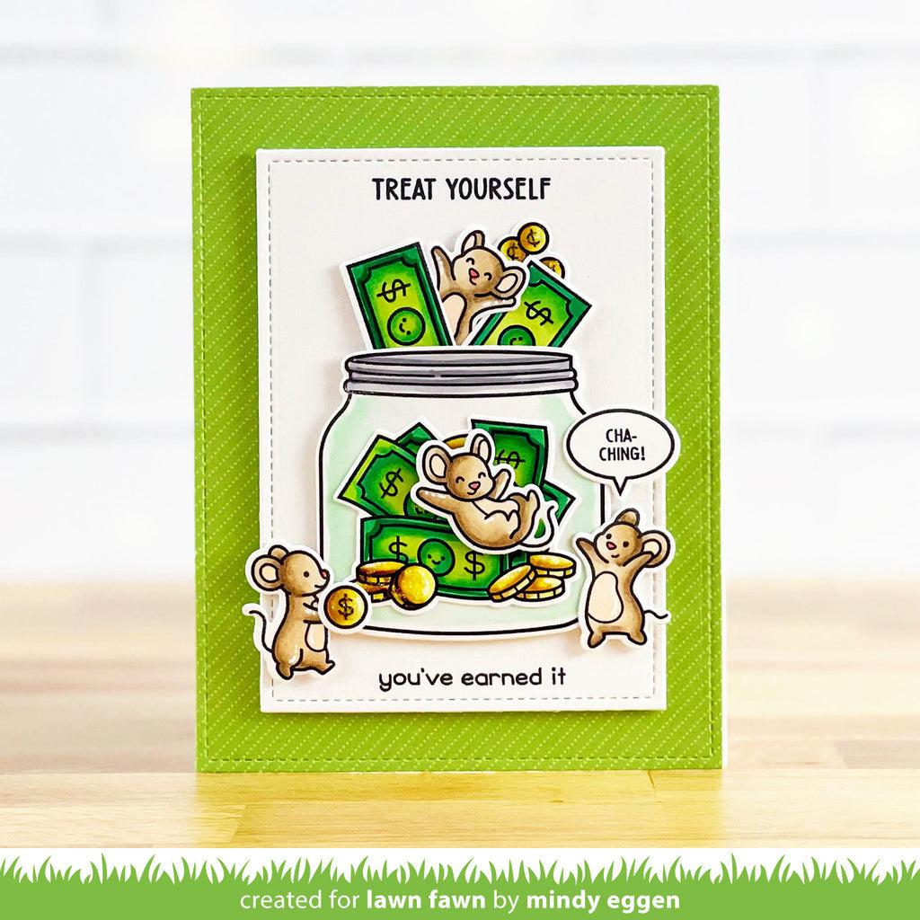 Lawn Fawn - Clear Stamps - How You Bean? Money Add-On-ScrapbookPal