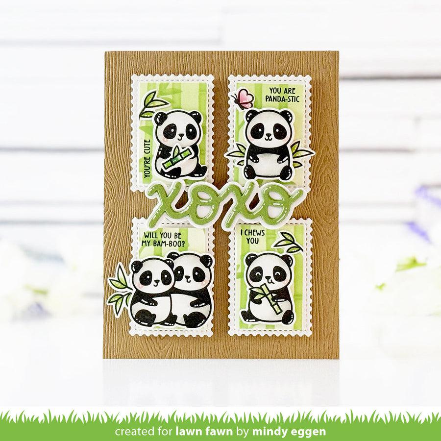 Lawn Fawn - Clear Stamps - I Heart Pandas-ScrapbookPal