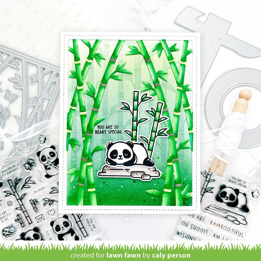 Lawn Fawn - Clear Stamps - I Heart Pandas Add-On-ScrapbookPal