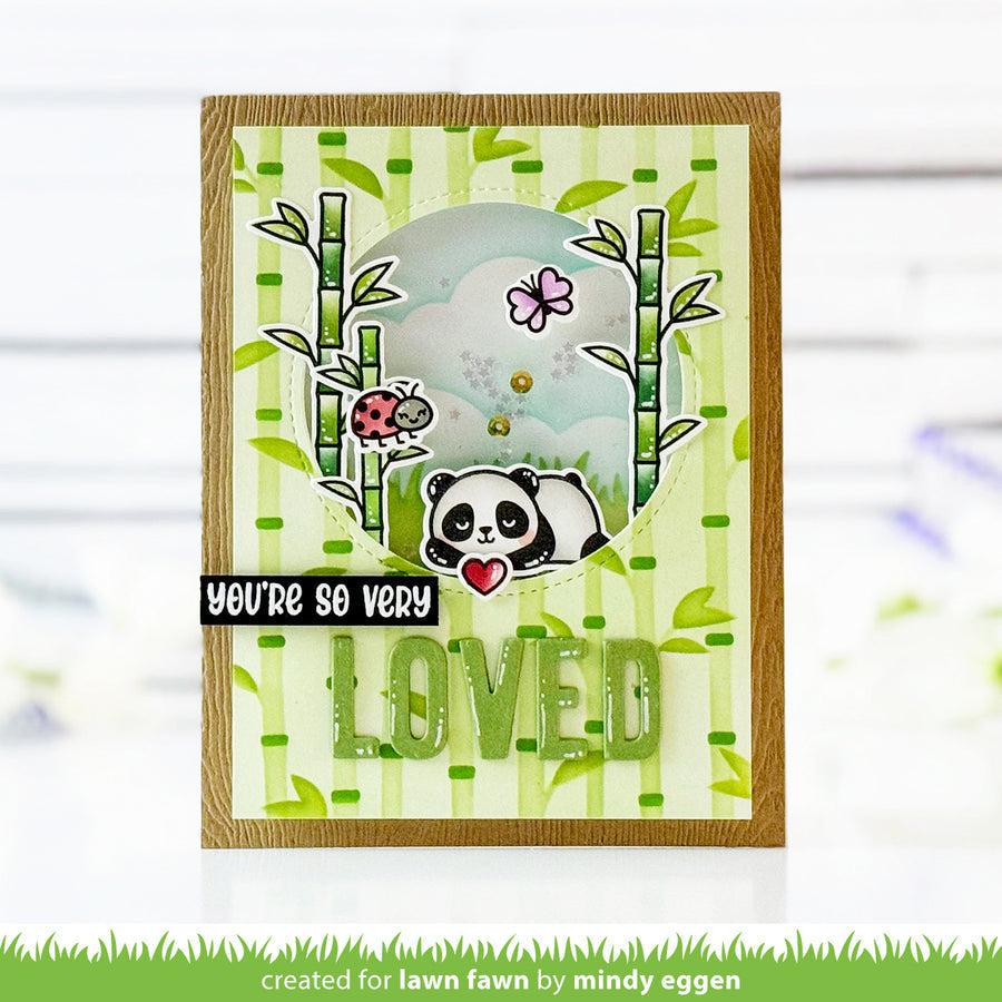 Lawn Fawn - Clear Stamps - I Heart Pandas Add-On-ScrapbookPal