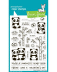 Lawn Fawn - Clear Stamps - I Heart Pandas-ScrapbookPal