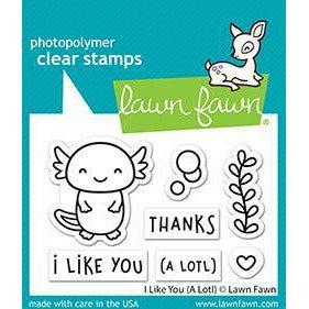 Lawn Fawn - Clear Stamps - I Like You (A Lotl)-ScrapbookPal