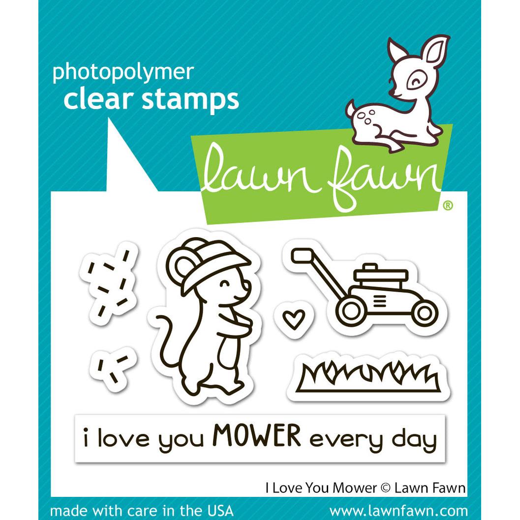 Lawn Fawn - Clear Stamps - I Love You Mower-ScrapbookPal