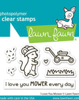 Lawn Fawn - Clear Stamps - I Love You Mower-ScrapbookPal