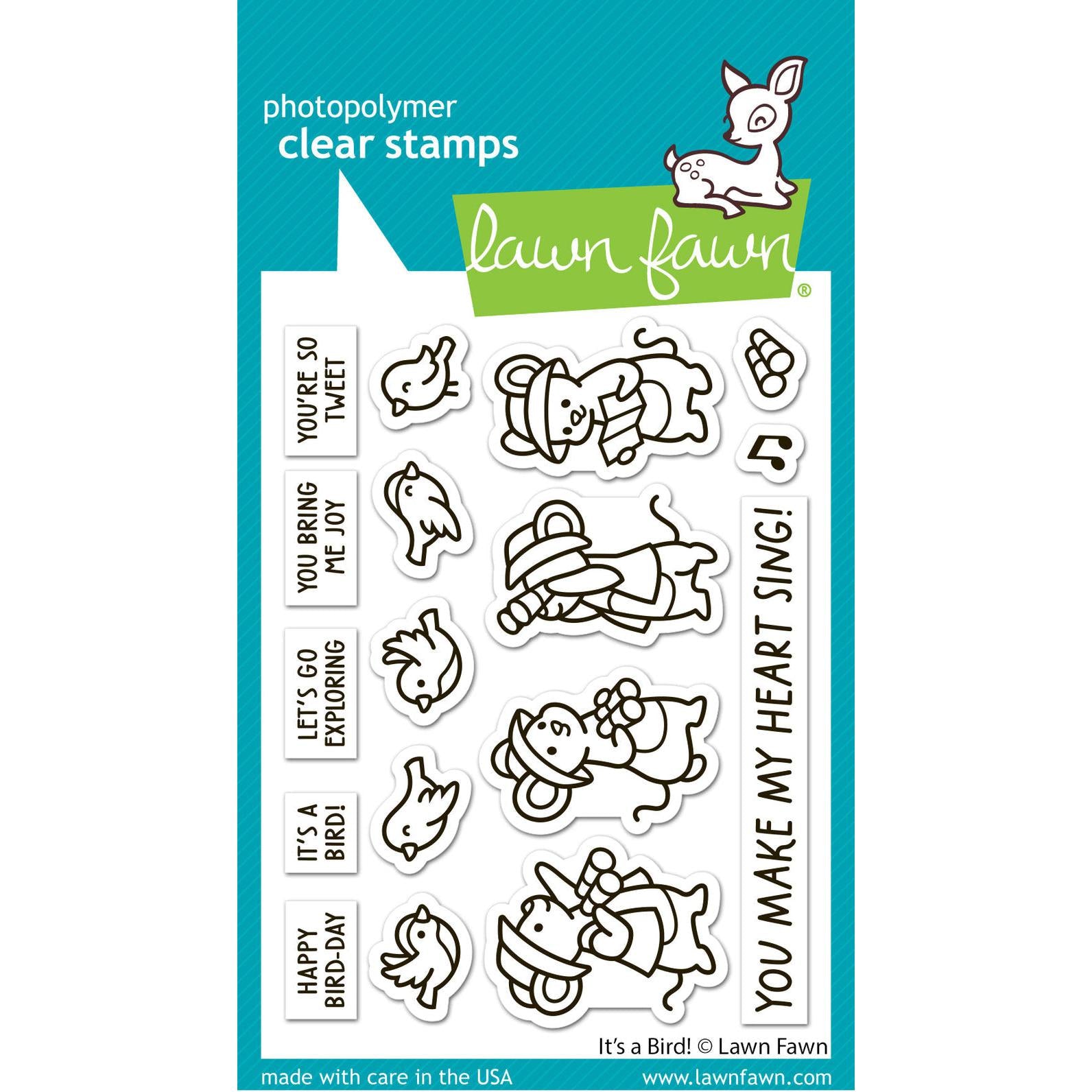 Lawn Fawn - Clear Stamps - It's A Bird!-ScrapbookPal