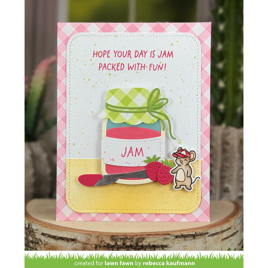 Lawn Fawn - Clear Stamps - Jam And Honey Sentiments-ScrapbookPal