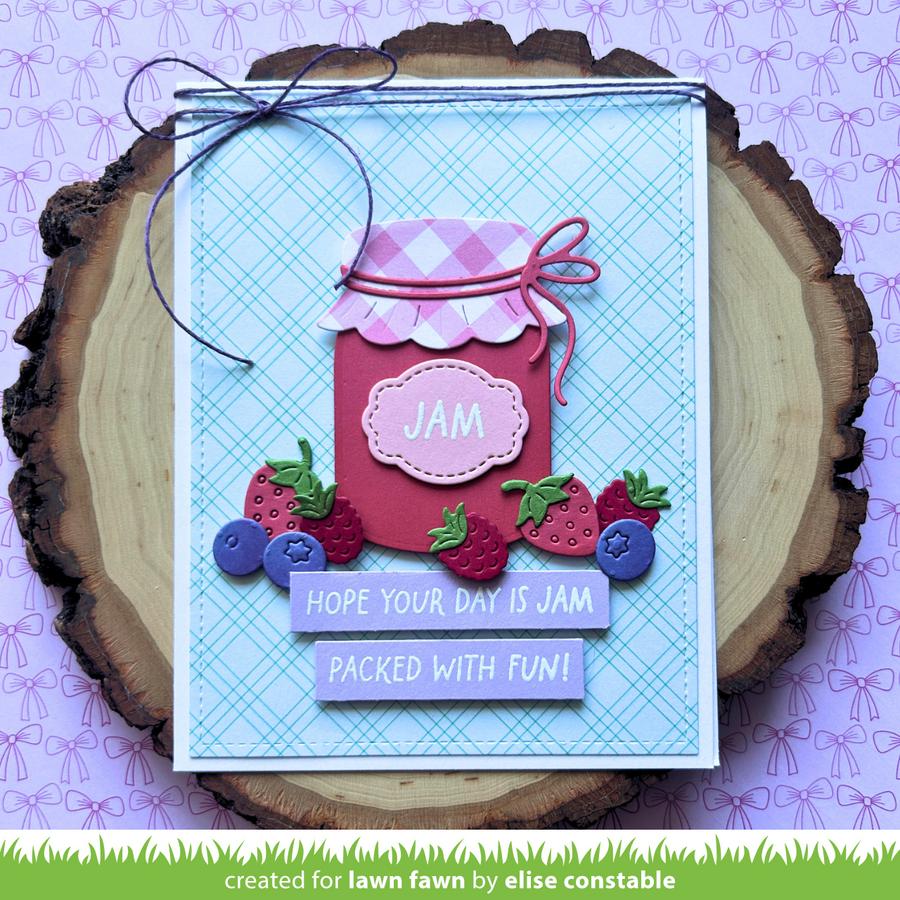 Lawn Fawn - Clear Stamps - Jam And Honey Sentiments-ScrapbookPal