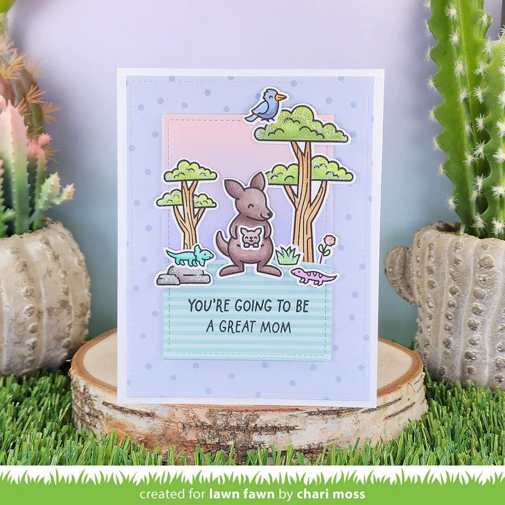 Lawn Fawn - Clear Stamps - Kanga-Rrific Add-On-ScrapbookPal