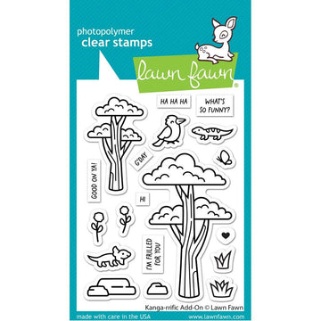 Lawn Fawn - Clear Stamps - Kanga-Rrific Add-On-ScrapbookPal