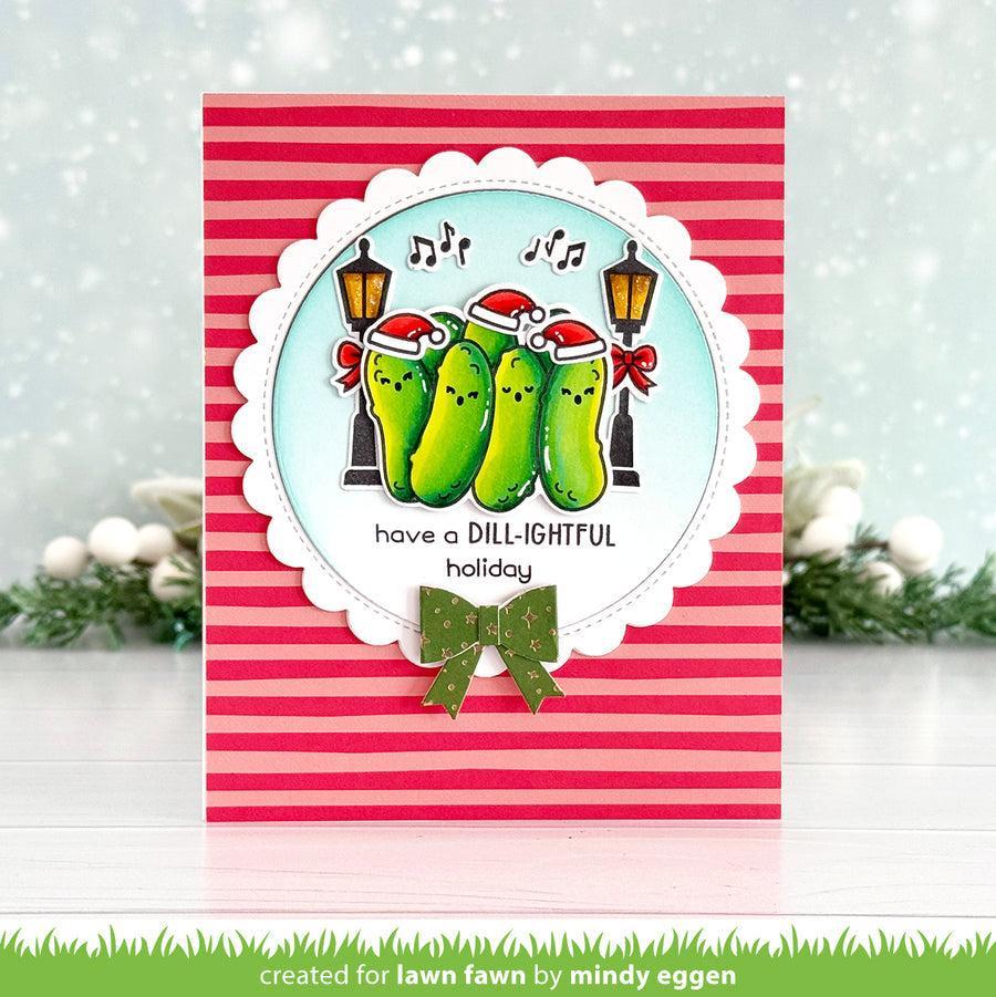 Lawn Fawn - Clear Stamps, Lawn Cuts &amp; Coloring Stencils - How You Bean? Pickle Add-on-ScrapbookPal