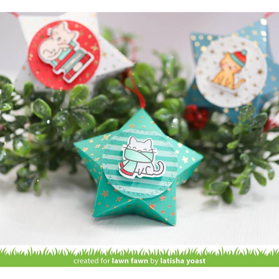 Lawn Fawn - Clear Stamps & Lawn Cuts - Cozy Cats-ScrapbookPal