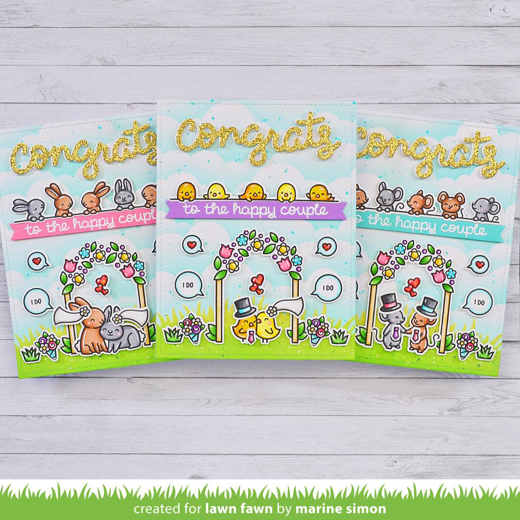 Lawn Fawn - Clear Stamps &amp; Lawn Cuts - Happy Couples-ScrapbookPal