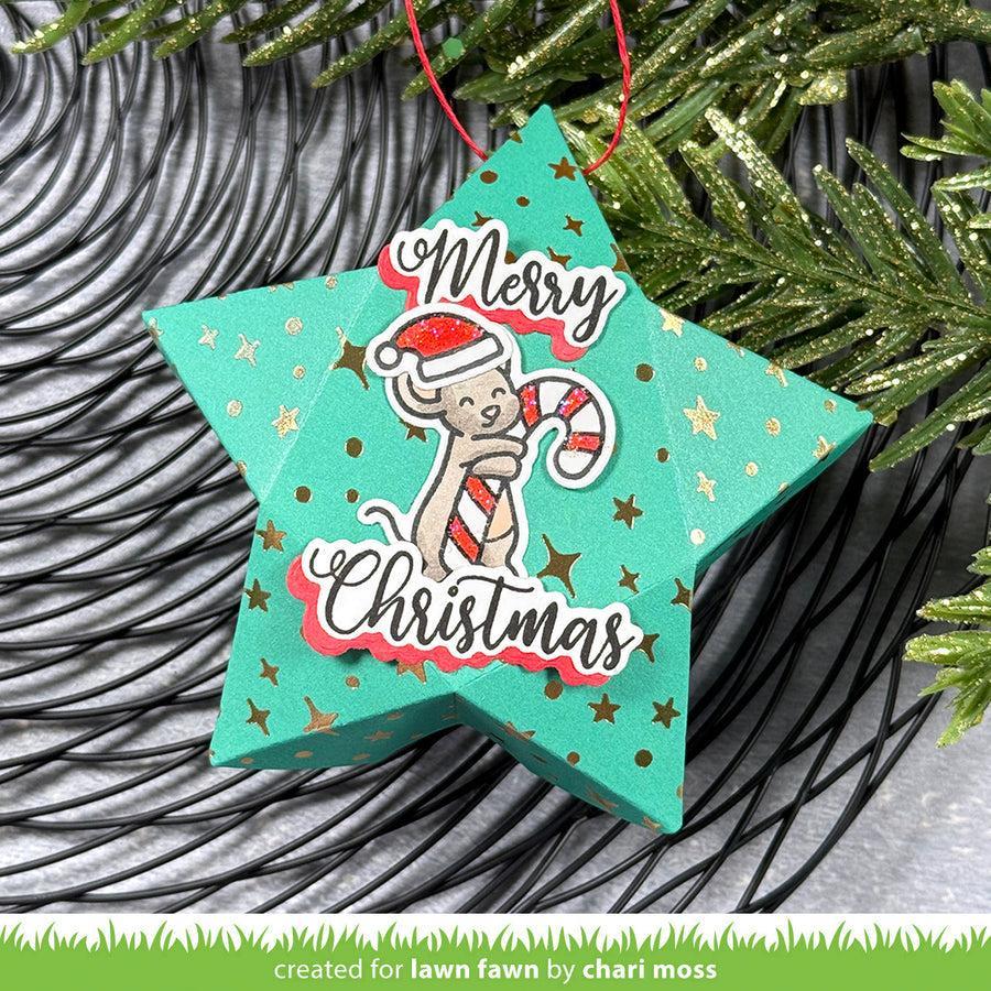 Lawn Fawn - Clear Stamps & Lawn Cuts - Sweet Christmas Mice-ScrapbookPal