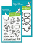 Lawn Fawn - Clear Stamps & Lawn Cuts - Sweet Christmas Mice-ScrapbookPal