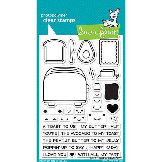 Lawn Fawn - Clear Stamps - Let&#39;s Toast-ScrapbookPal