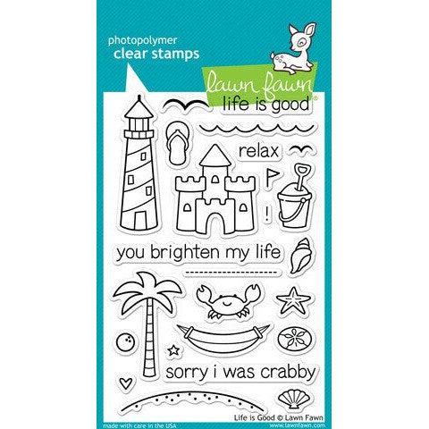 Lawn Fawn - Clear Stamps - Life is Good-ScrapbookPal