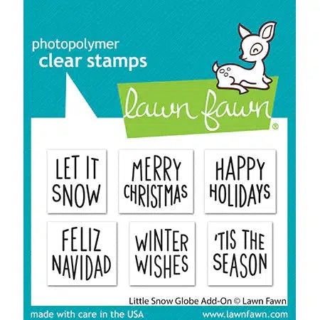 Lawn Fawn - Clear Stamps - Little Snow Globe Add-On-ScrapbookPal