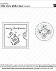 Lawn Fawn - Clear Stamps - Little Snow Globe: Bear-ScrapbookPal