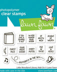 Lawn Fawn - Clear Stamps - Little Woodland Library Add-On-ScrapbookPal