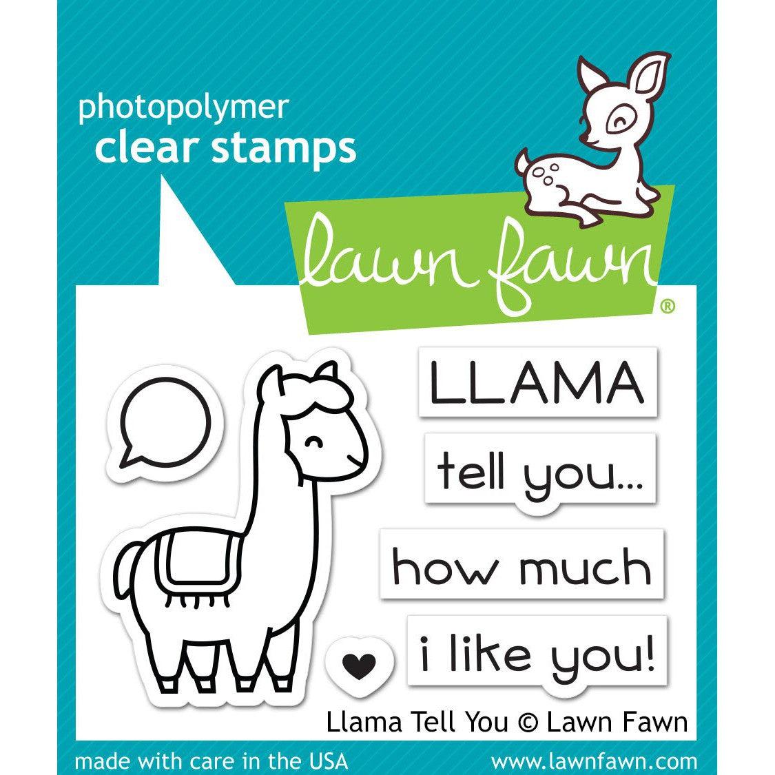 Lawn Fawn - Clear Stamps - Llama Tell You-ScrapbookPal