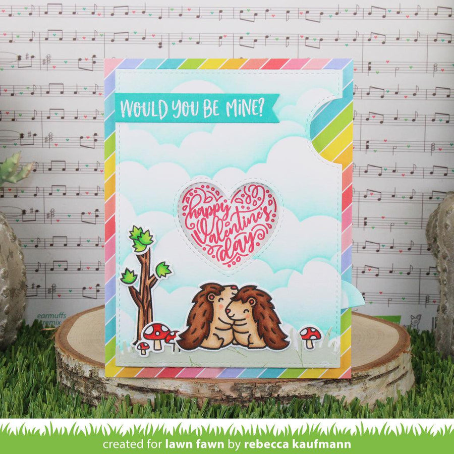 Lawn Fawn - Clear Stamps - Magic Heart Messages-ScrapbookPal