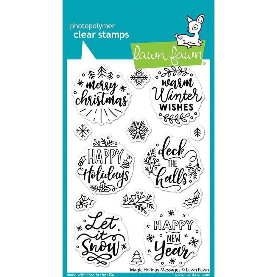 Lawn Fawn - Clear Stamps - Magic Holiday Messages-ScrapbookPal