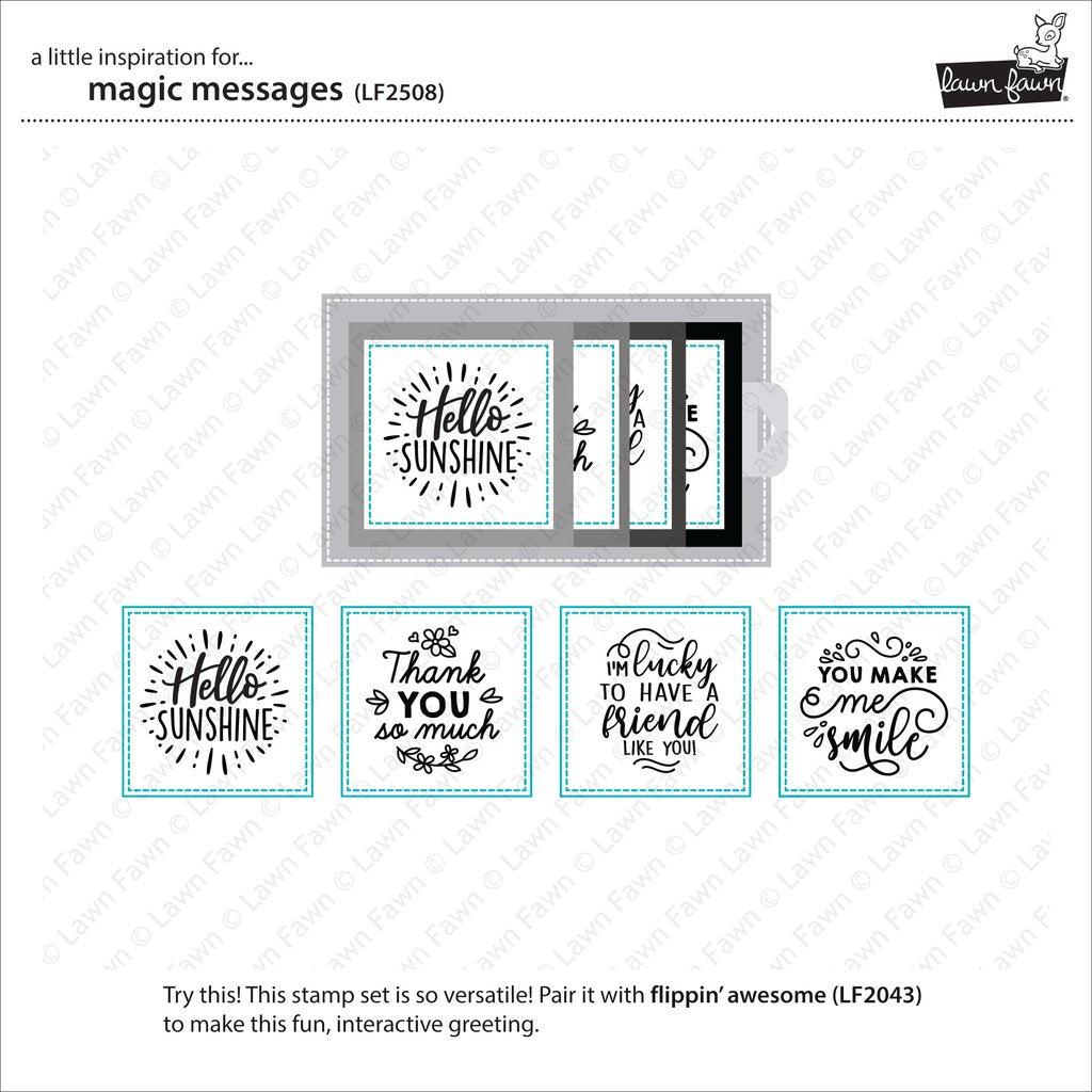 Lawn Fawn - Clear Stamps - Magic Messages-ScrapbookPal