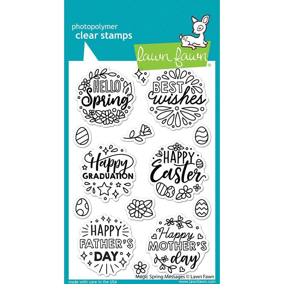 Lawn Fawn - Clear Stamps - Magic Spring Messages-ScrapbookPal